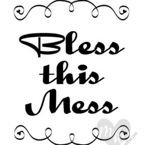 Bless This Mess Printable, Funny Dorm Room Decor, Digital Playroom Wall Art, Nursery Sign Instant Download, Humor Gift Idea Family Home Play