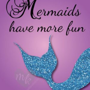 Mermaids Have More Fun, Under the Sea Nursery, Mermaid Nursery Decor, Beach Nursery, Mermaid Decor, Mermaid Art, Beach Baby, Sea Nursery