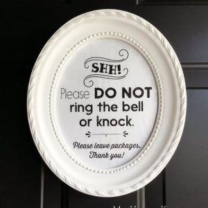Do Not Disturb Door Sign Printable, Shh Sleeping Baby Digital Hanger, New Mom Gift Ideas Shhh No Solicit Don't Ring Doorbell Shower Download