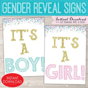 It's a Girl Sign, It's a Boy Sign, Gender Reveal Sign, Gender Reveal Ideas Gender Reveal Party Gender Reveal Signs Gender Reveal Decorations