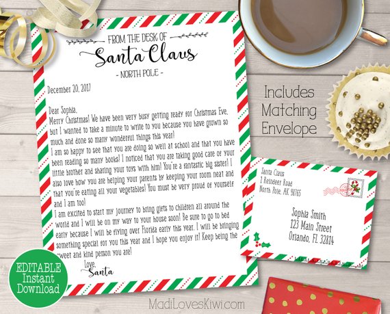 Tinlade 12 Sets Christmas Official Letter And Certificate From Santa Claus Including Nice List Certificate North Pole Writing Letter Christmas Stickers Envelopes For Family(Vintage