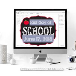 First Day of School Sign Printable, Back to School Sign, Last Day Chalkboard Photo Prop, 1st Day Reusable PDF, Editable End of Year Digital