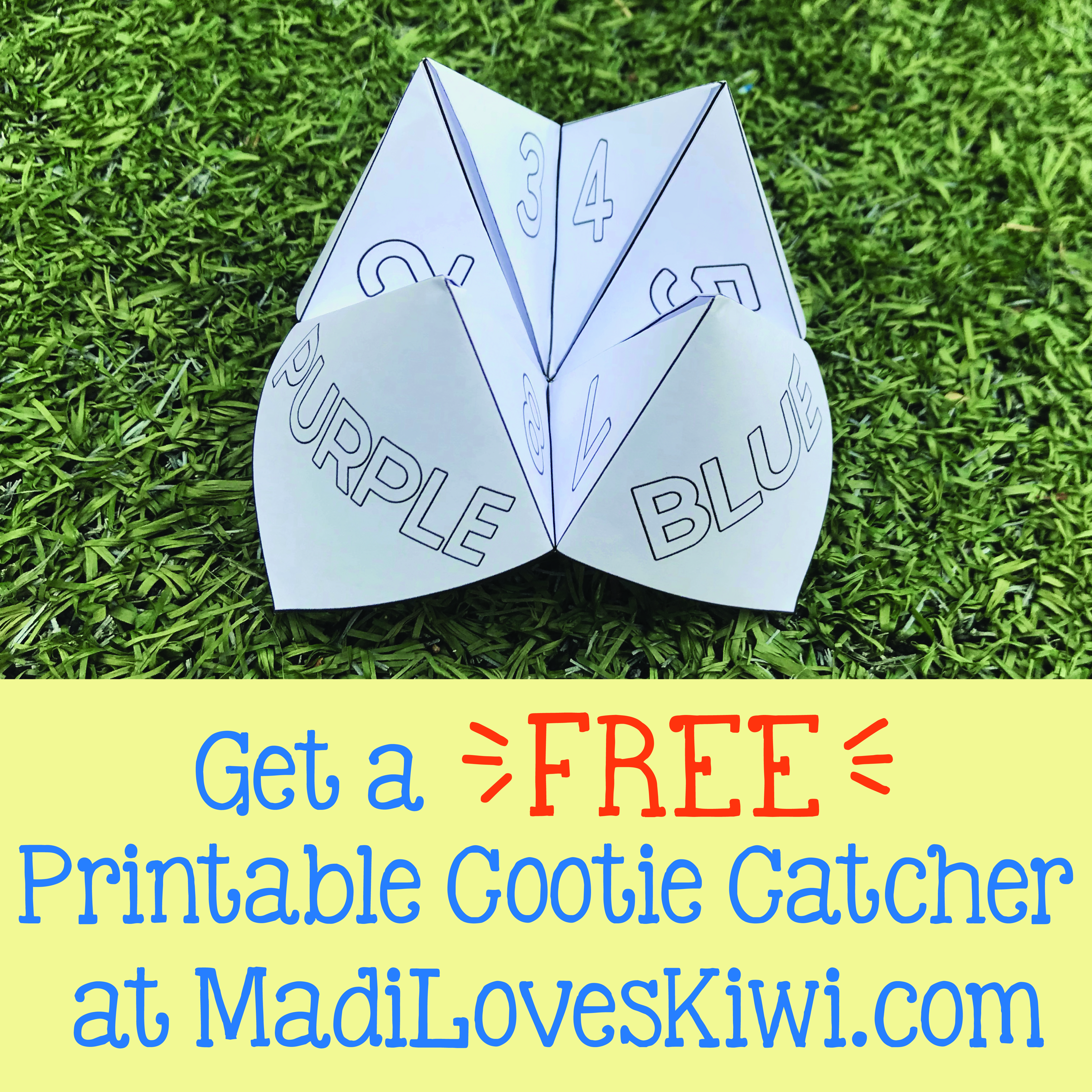 Free Cootie Catcher Printables