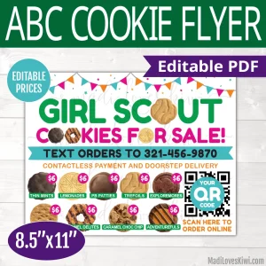 printable girl scout cookie flyer