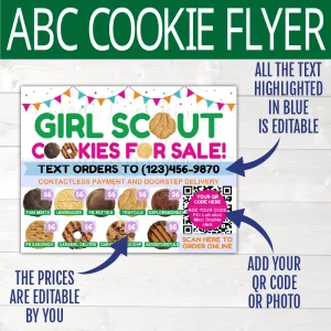 printable girl scout cookie flyer