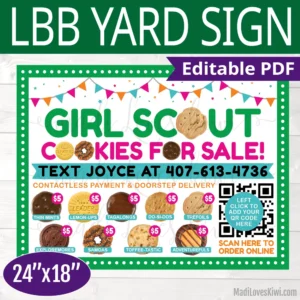girl scout lawn sign