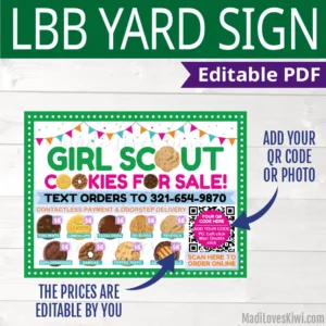 editable girl scout yard sign